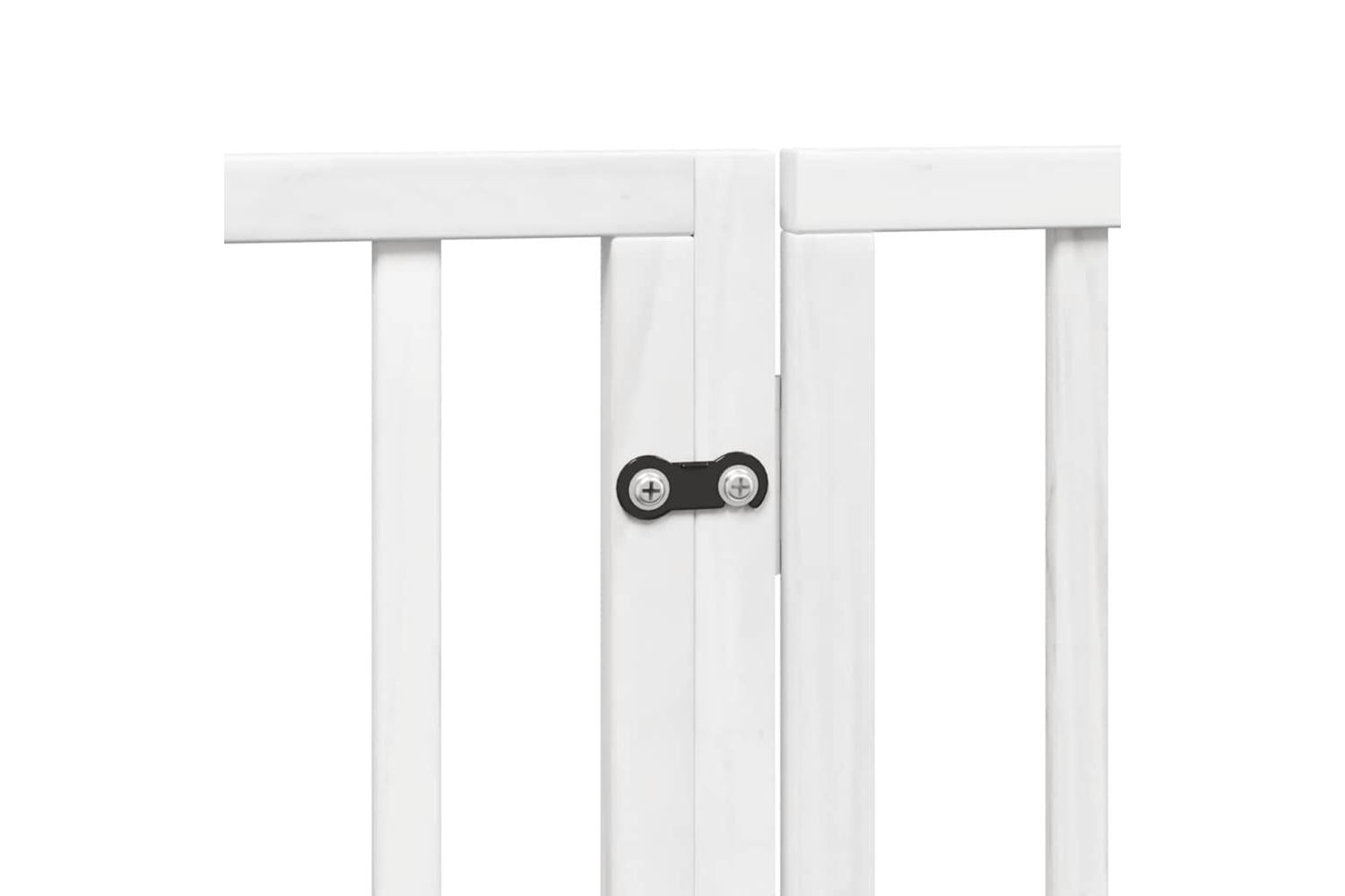 Vidaxl Dog Gate With Door Foldable 6 Panels White 480 Cm Poplar Wood-7