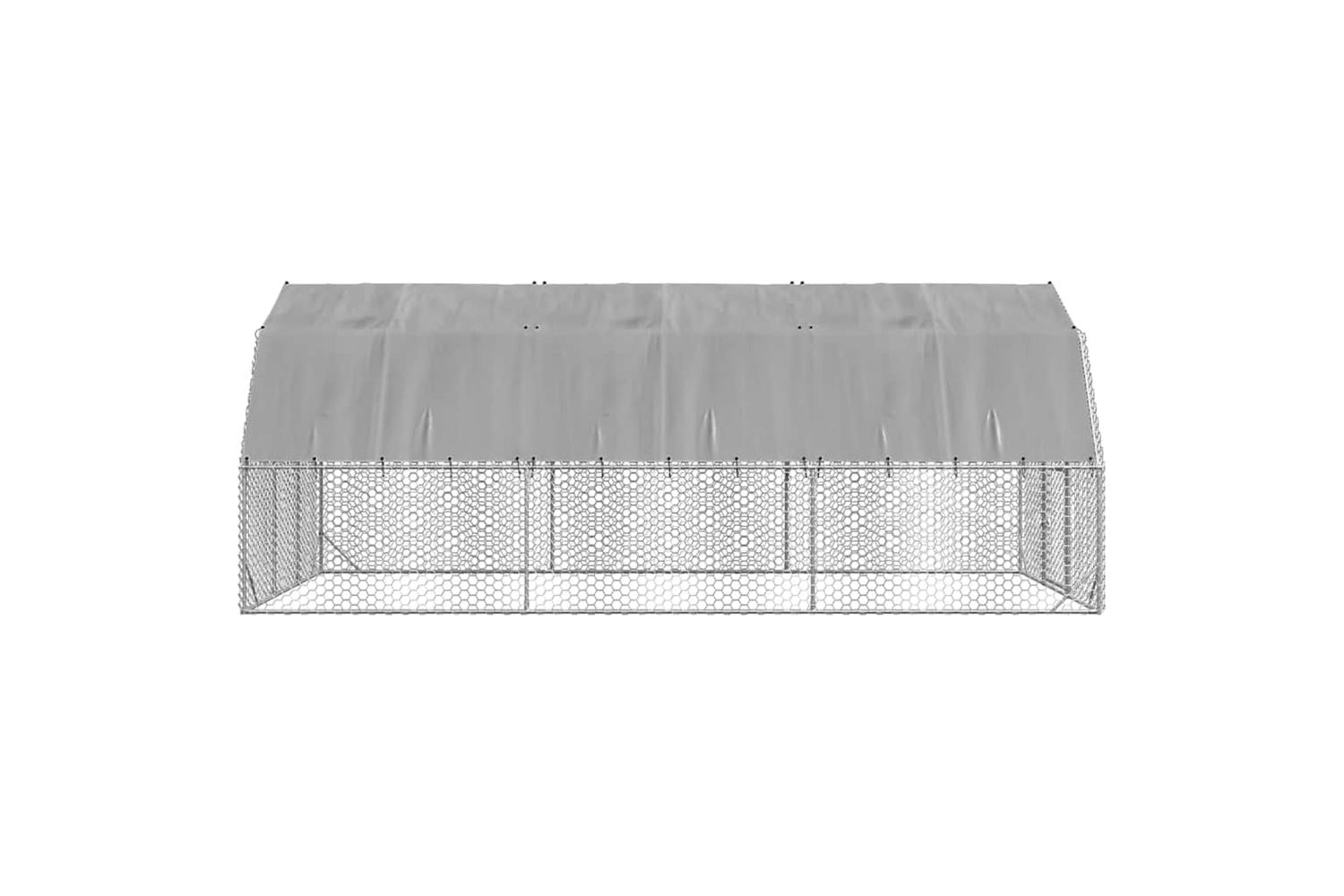 Vidaxl Chicken Run With Roof 25x6x225 M Galvanised Steel-4