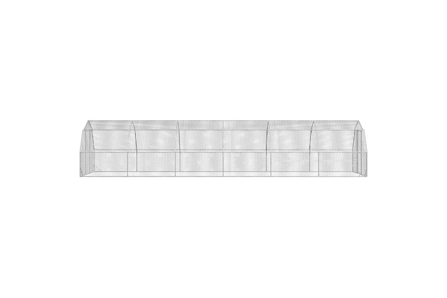 Vidaxl Chicken Run 25x12x225 M Galvanised Steel-4