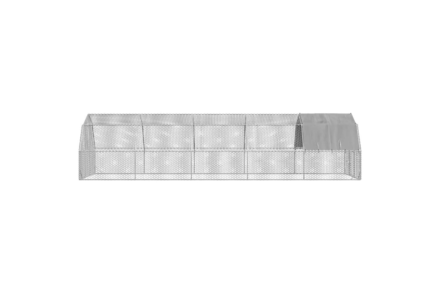 Vidaxl Chicken Run With Roof 25x10x225 M Galvanised Steel-4