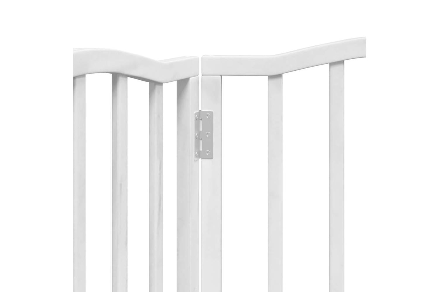 Vidaxl Dog Gate Foldable 3 Panels White 150 Cmpoplar Wood-8
