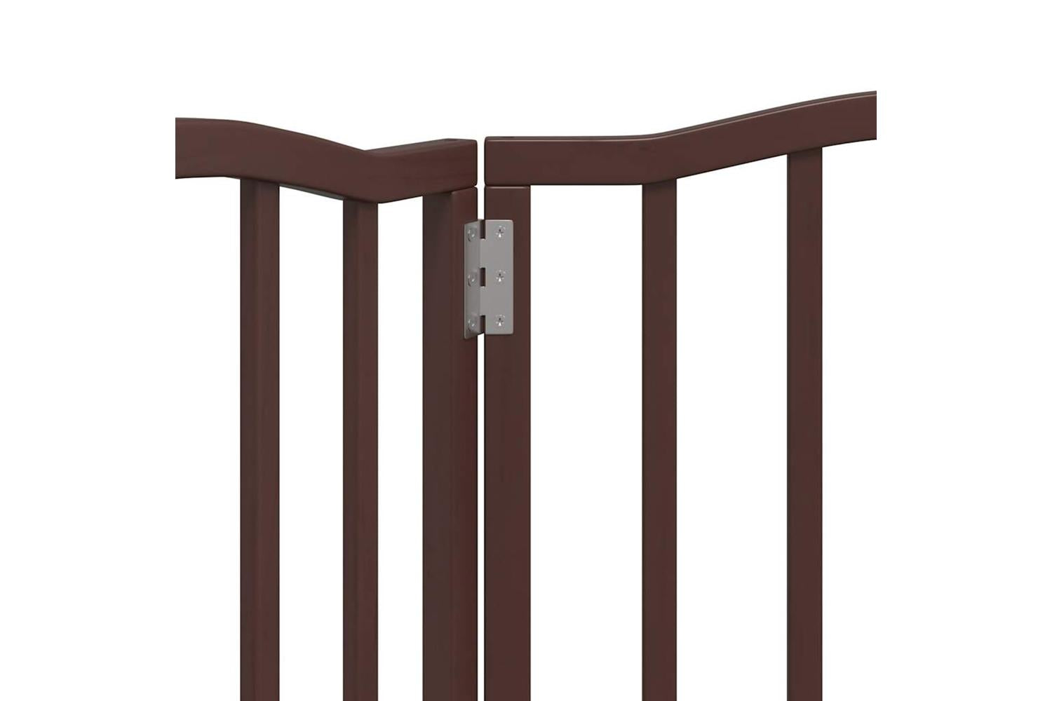 Vidaxl Dog Gate Foldable 3 Panels Brown Oak 150 Cmpoplar Wood-8