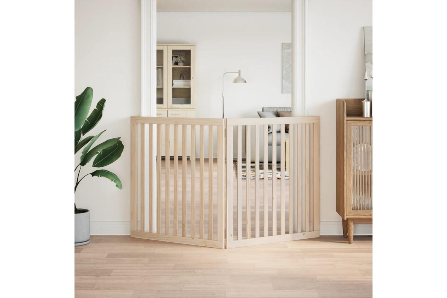 Vidaxl Dog Gate Foldable 2 Panels 160 Cm Poplar Wood-3