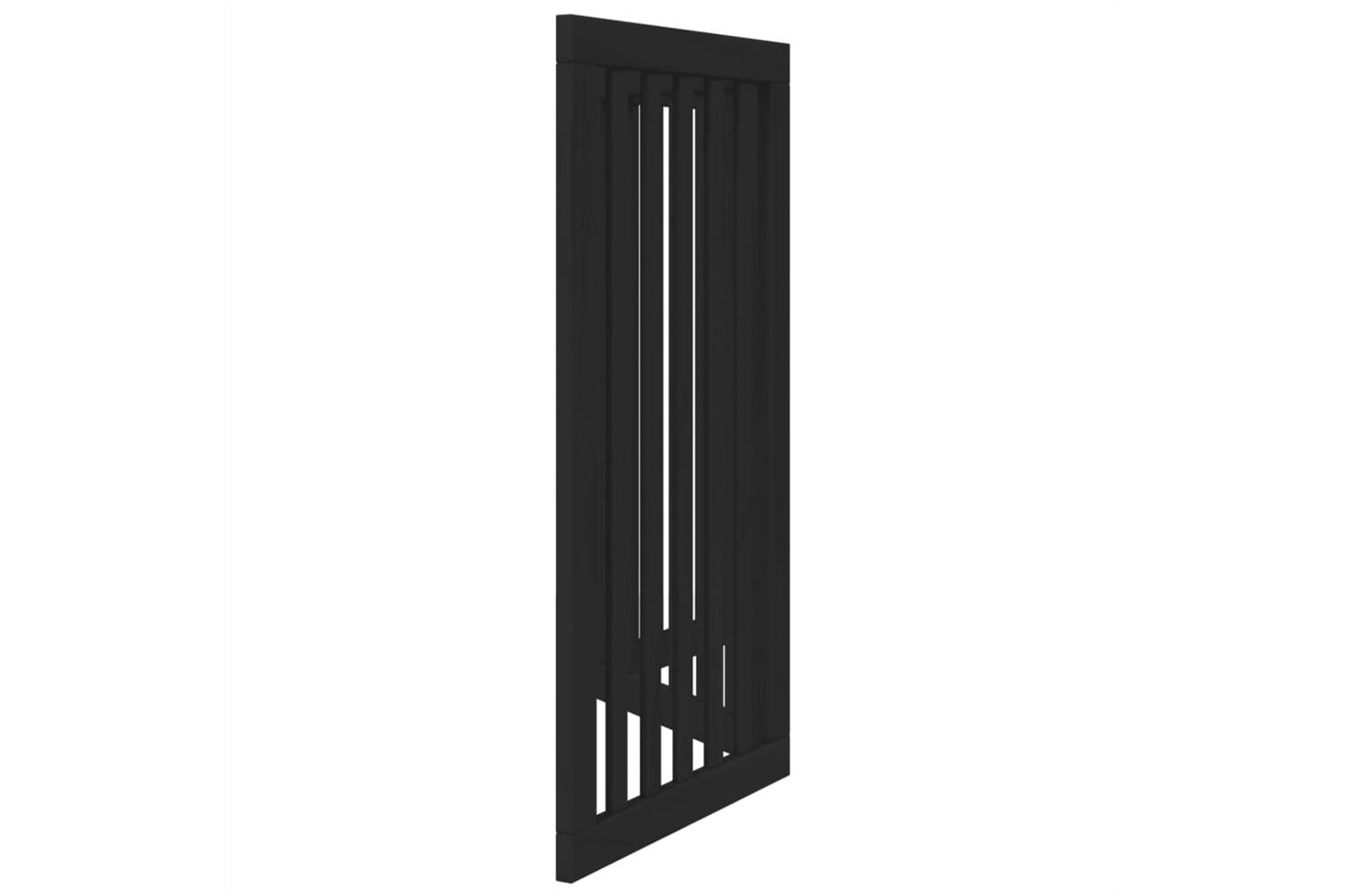 Vidaxl Dog Gate Foldable 3 Panels Black 150 Cm Poplar Wood-5