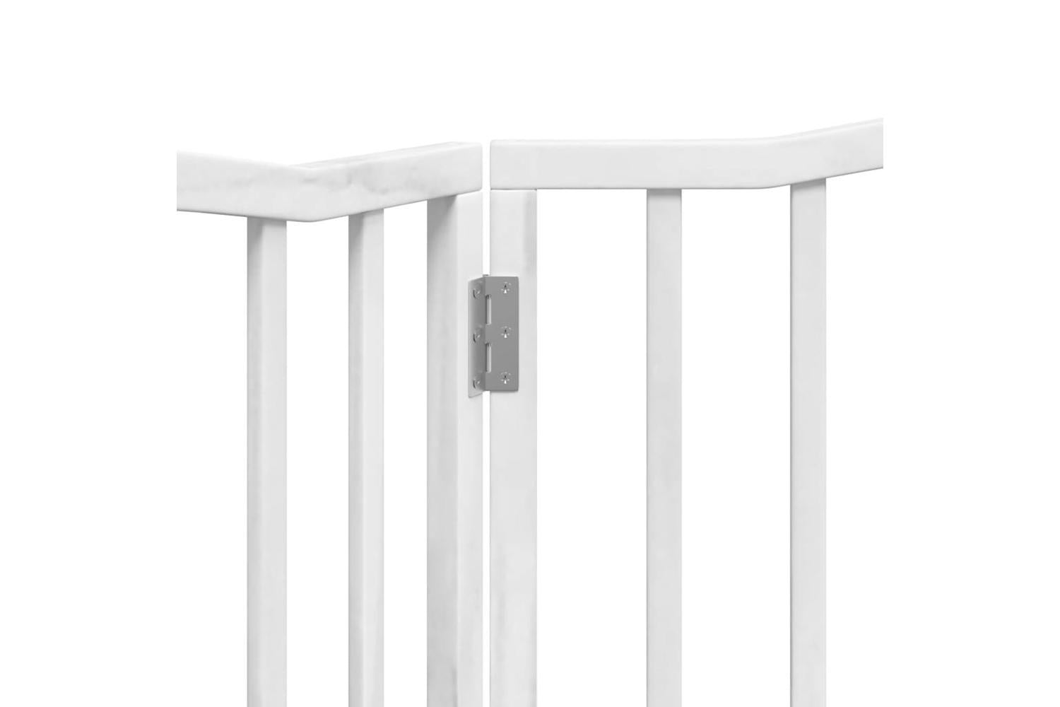 Vidaxl Dog Gate Foldable 2 Panels White 160 Cm Poplar Wood-8