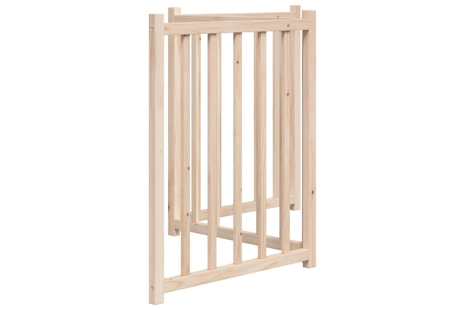 Vidaxl Dog Gate Foldable 3 Panels 150 Cm Solid Wood Fir-5