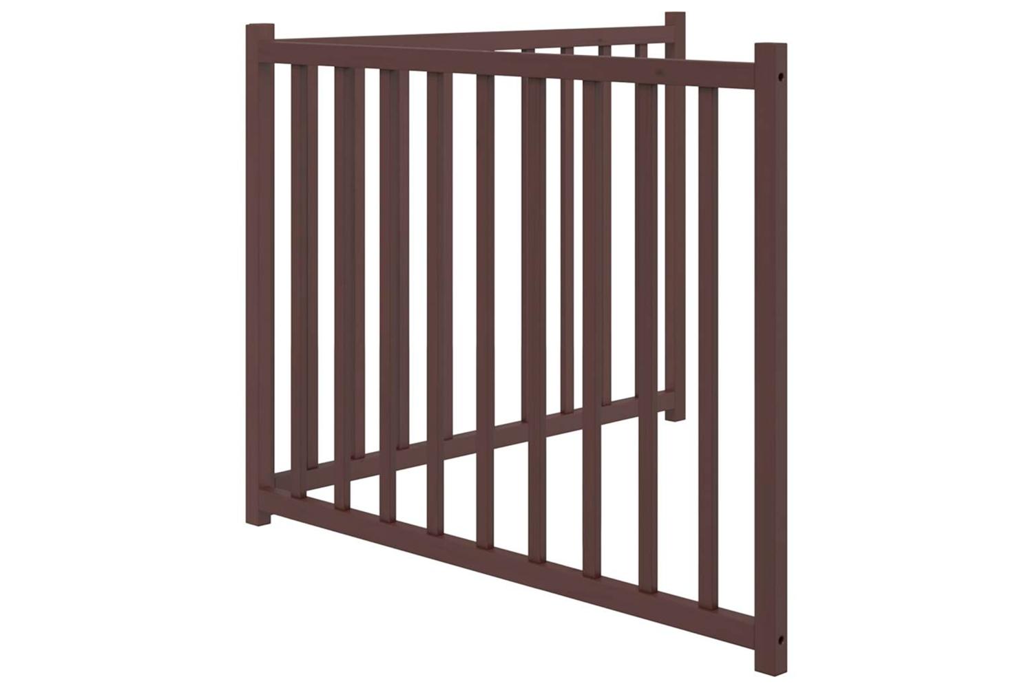 Vidaxl Dog Gate Foldable 2 Panels Brown Oak 160 Cm Solid Wood Fir-5