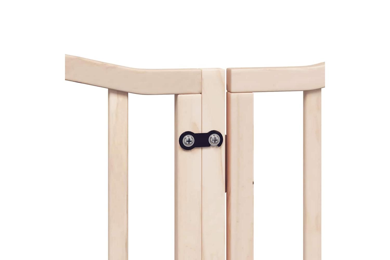 Vidaxl Dog Gate With Door Foldable 15 Panels 750 Cm Poplar Wood-7