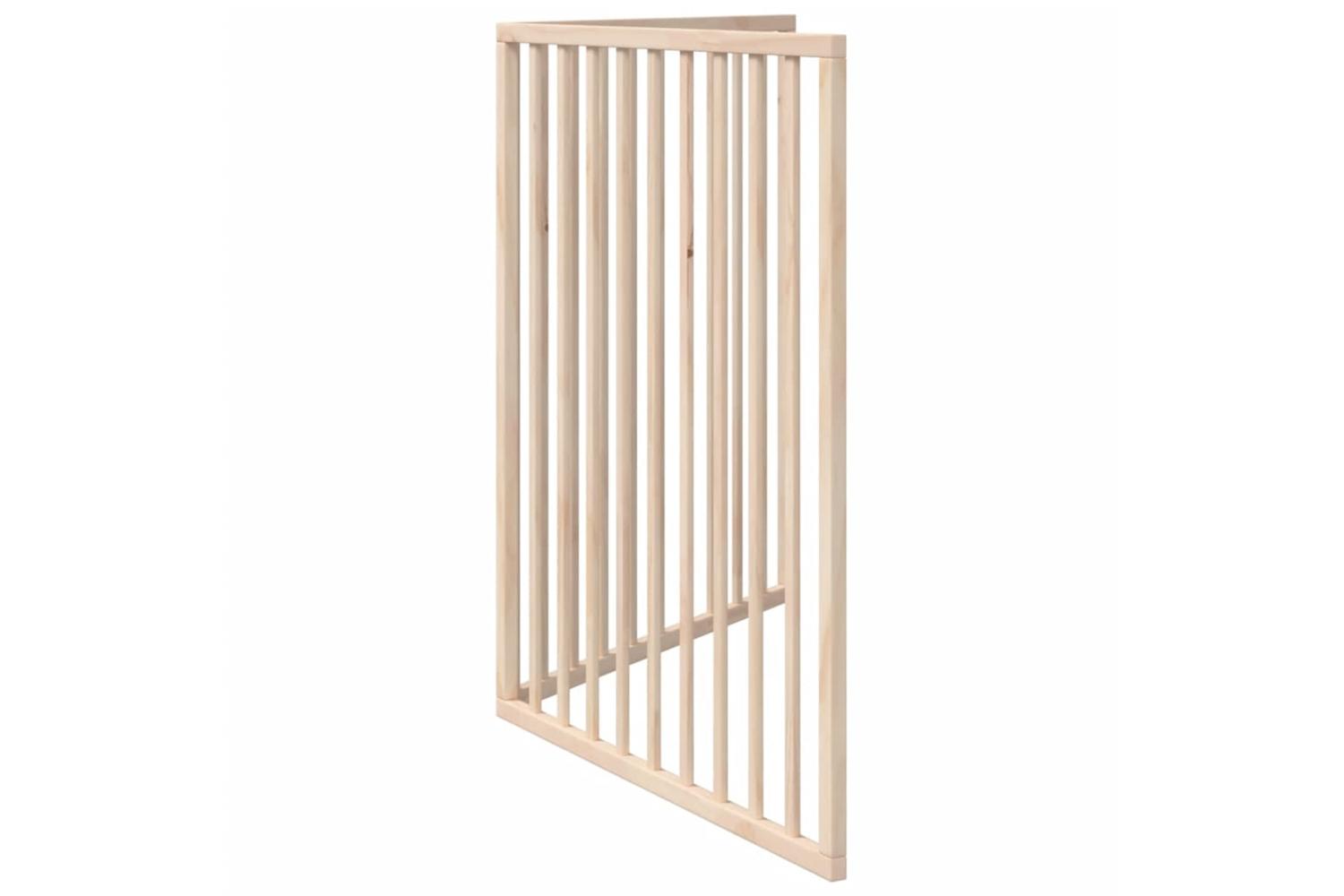 Vidaxl Dog Gate Foldable 2 Panels 160 Cm Poplar Wood-5