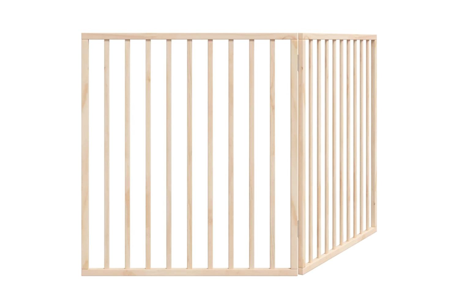 Vidaxl Dog Gate Foldable 2 Panels 160 Cm Poplar Wood-6