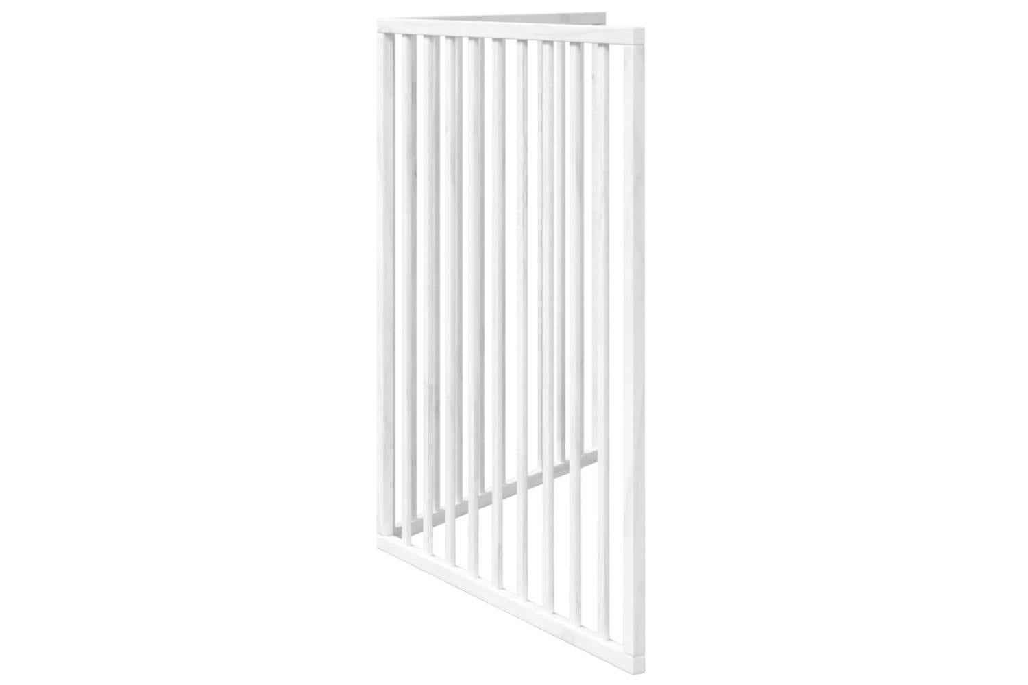 Vidaxl Dog Gate Foldable 2 Panels White 160 Cm Poplar Wood-5