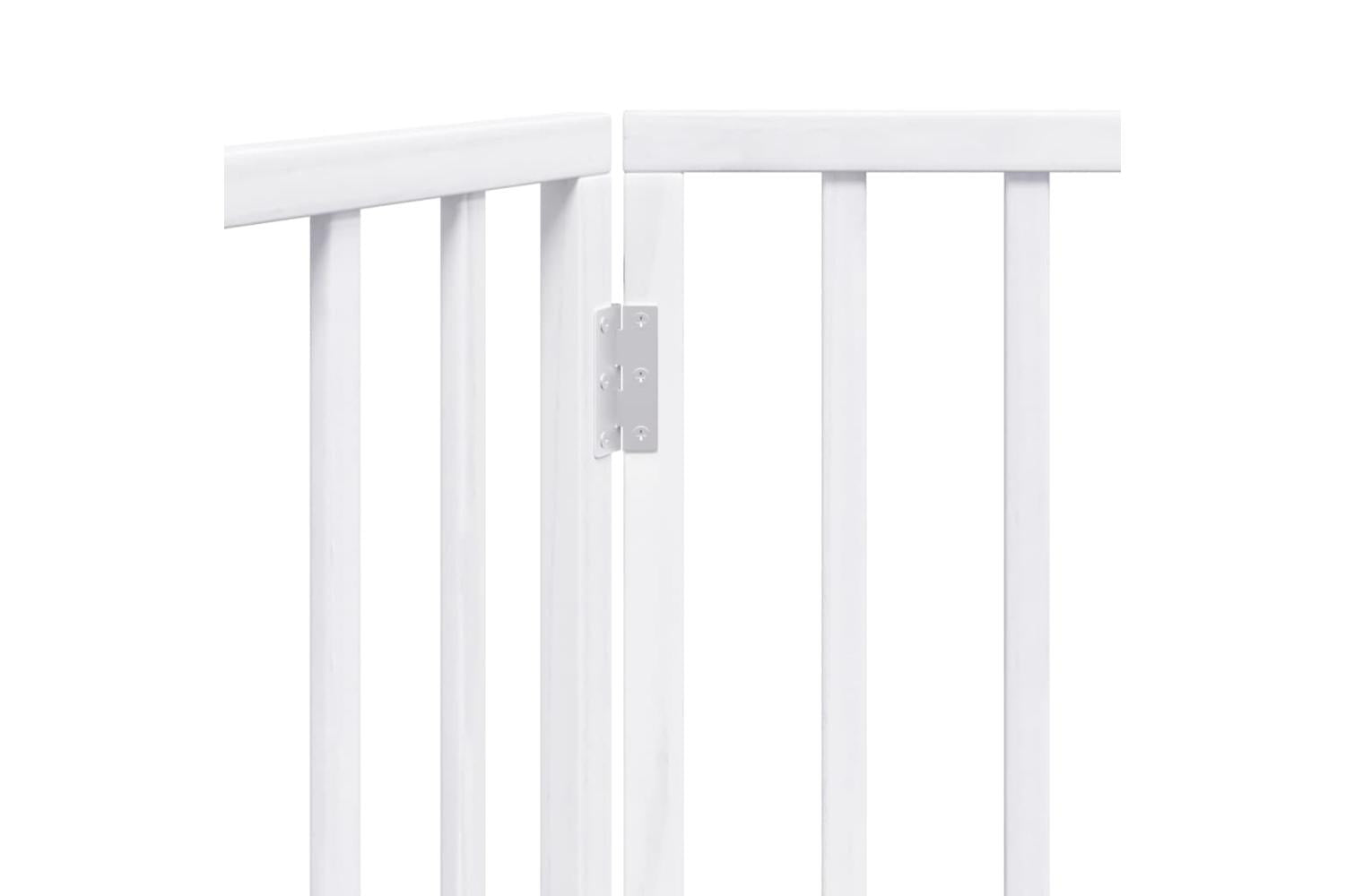 Vidaxl Dog Gate Foldable 2 Panels White 160 Cm Poplar Wood-8