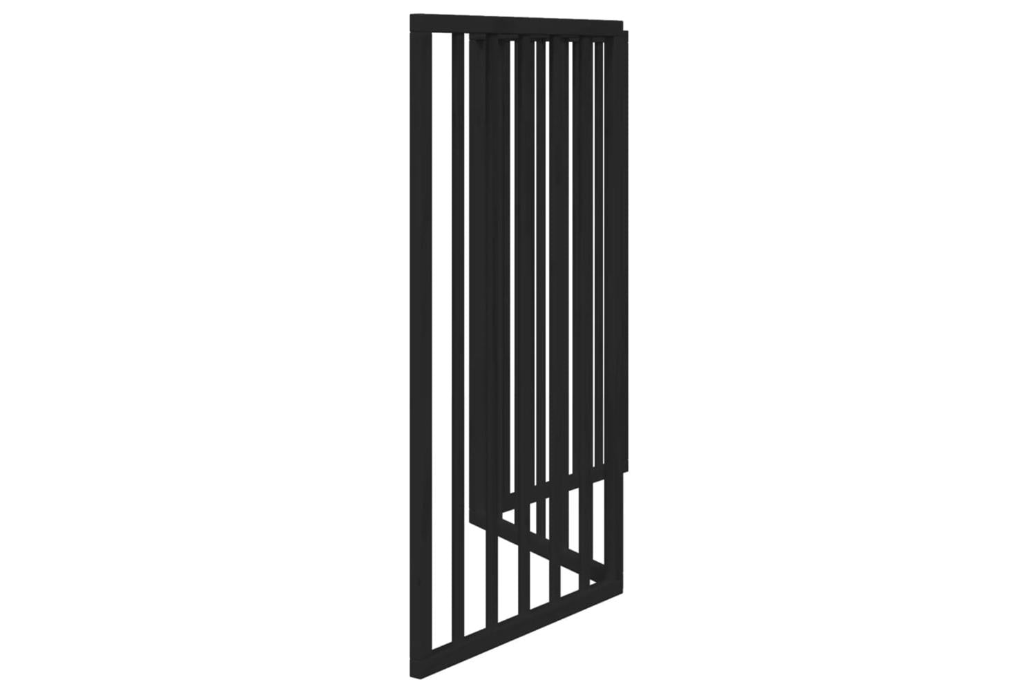 Vidaxl Dog Gate Foldable 3 Panels Black 150 Cm Poplar Wood-5