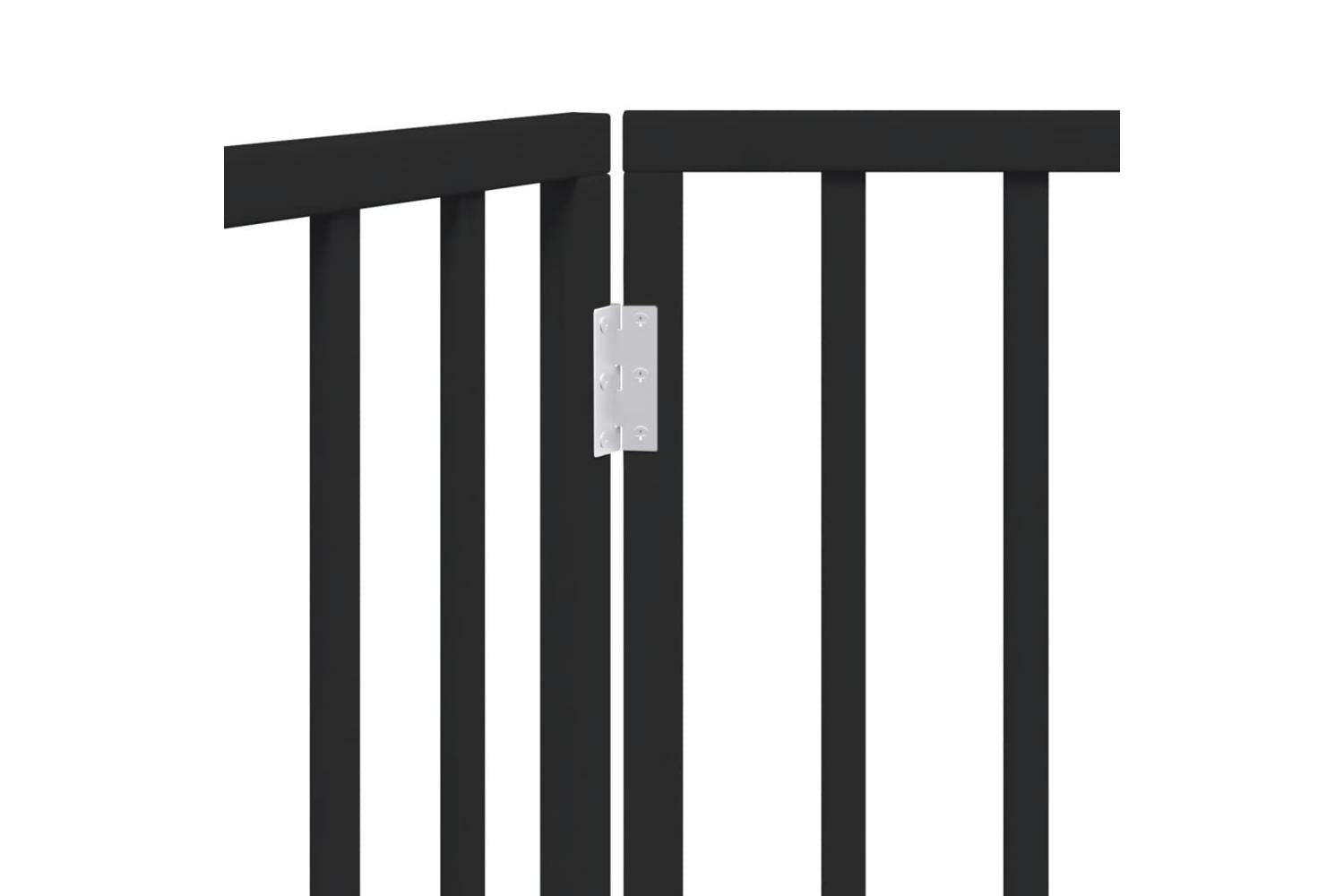 Vidaxl Dog Gate Foldable 2 Panels Black 160 Cm Poplar Wood-8