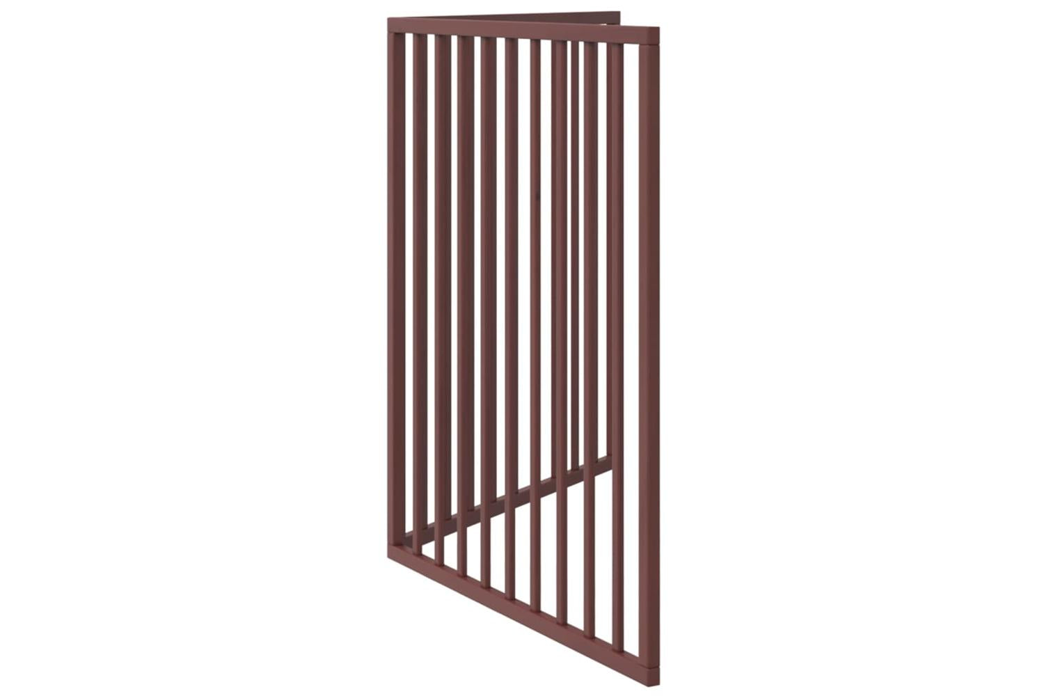 Vidaxl Dog Gate Foldable 2 Panels Brown 160 Cm Poplar Wood-5