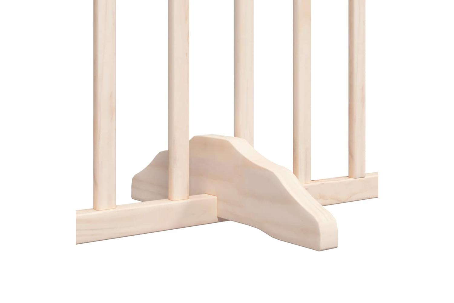 Vidaxl Dog Gate With Door Foldable 6 Panels 480 Cm Poplar Wood-7