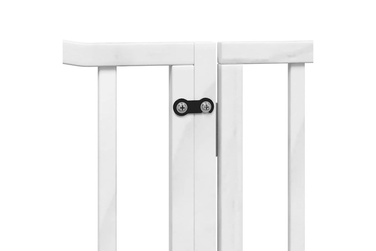 Vidaxl Dog Gate With Door Foldable 6 Panels White 480 Cm Poplar Wood-7