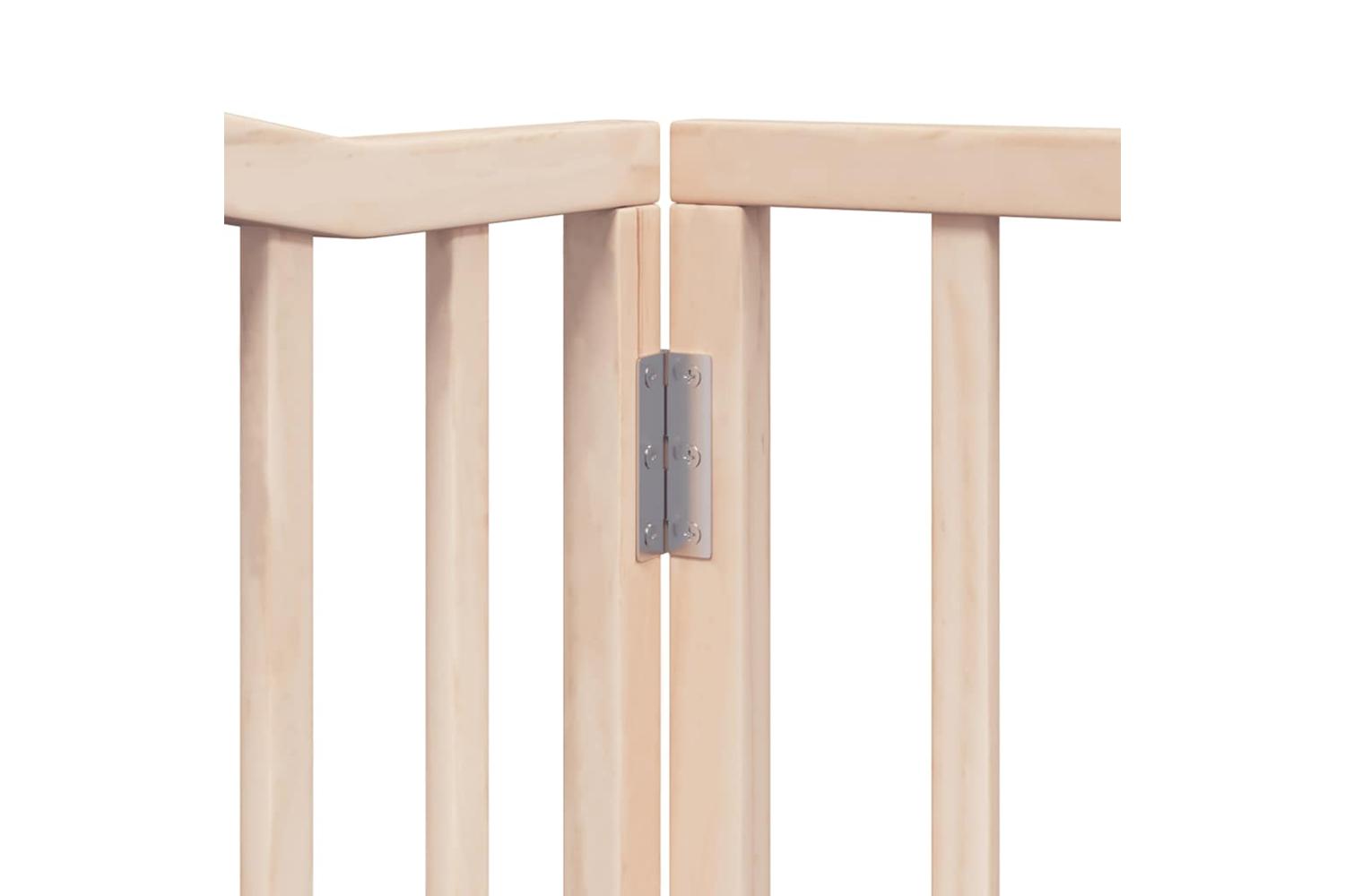 Vidaxl Dog Gate With Door Foldable 12 Panels 960 Cm Poplar Wood-8