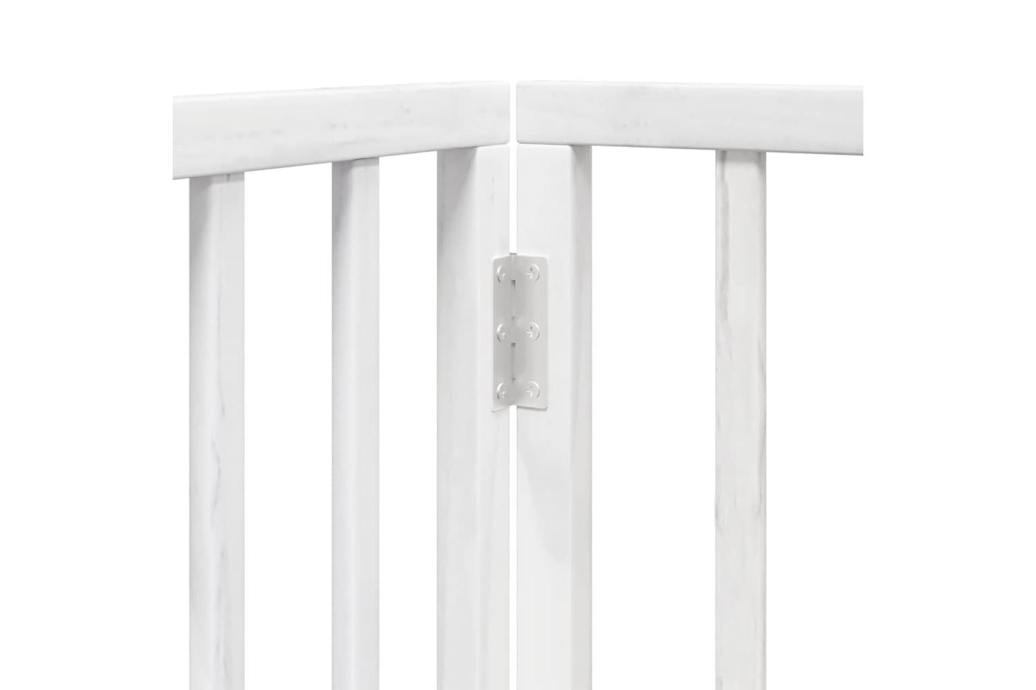 Vidaxl Dog Gate With Door Foldable 10 Panels White 800 Cm Poplar Wood-8