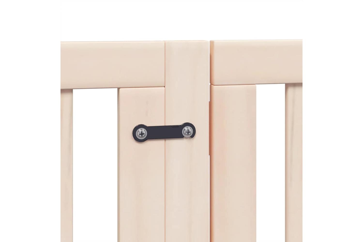 Vidaxl Dog Gate With Door Foldable 12 Panels 600 Cm Poplar Wood-7