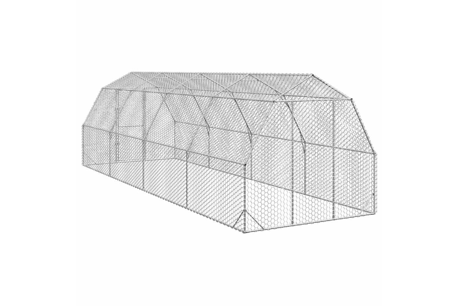 Vidaxl Chicken Run 25x8x225 M Galvanised Steel-5