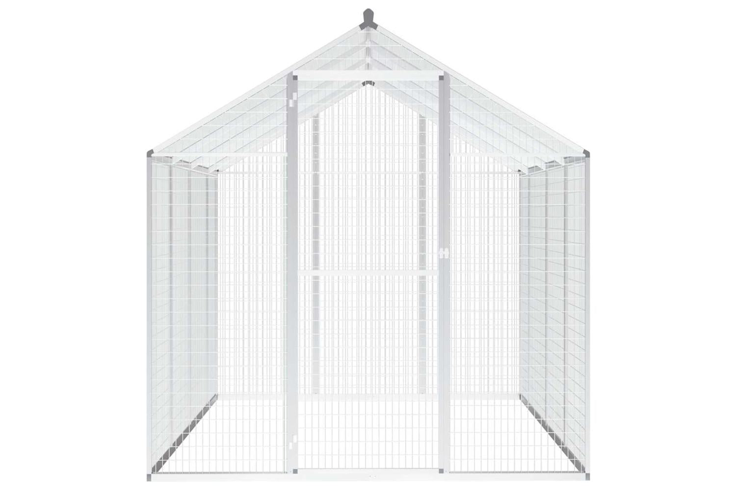 Vidaxl Outdoor Aviary Aluminium 178x242x192 Cm-2