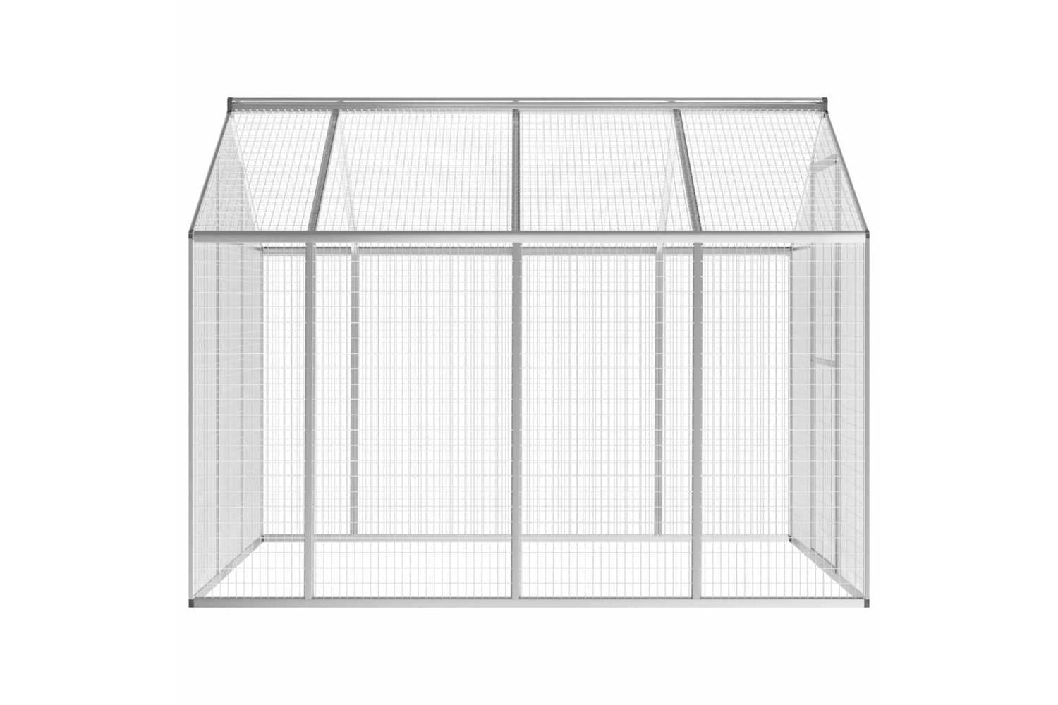 Vidaxl Outdoor Aviary Aluminium 178x242x192 Cm-4