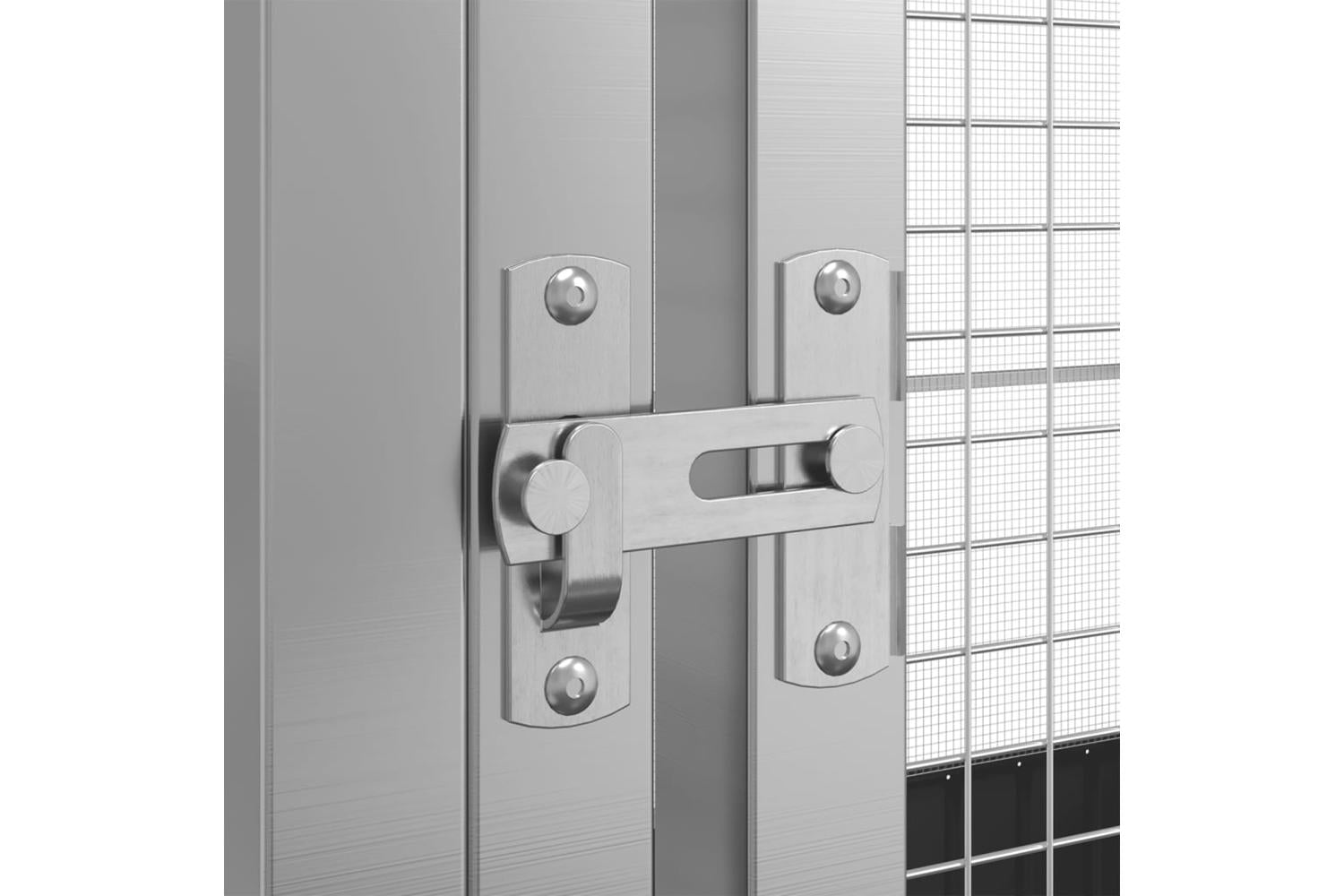 Vidaxl Aviary With Extension Silver 6265x107x212 Cm Steel-6