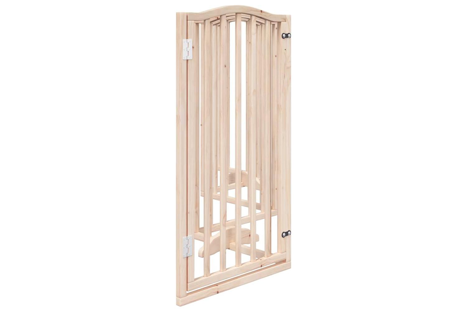 Vidaxl Dog Gate With Door Foldable 6 Panels 300 Cm Poplar Wood-5