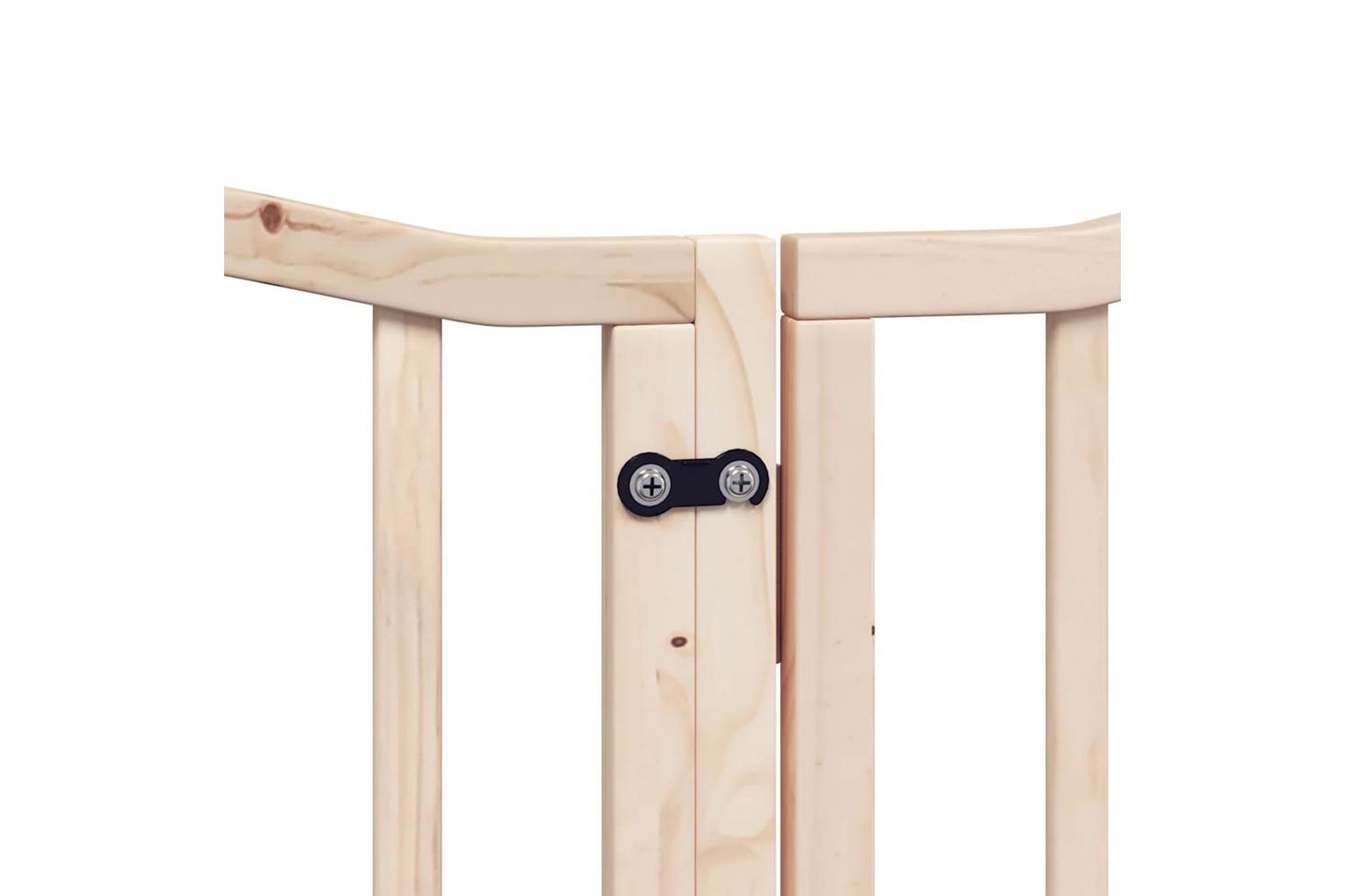 Vidaxl Dog Gate With Door Foldable 6 Panels 300 Cm Poplar Wood-8