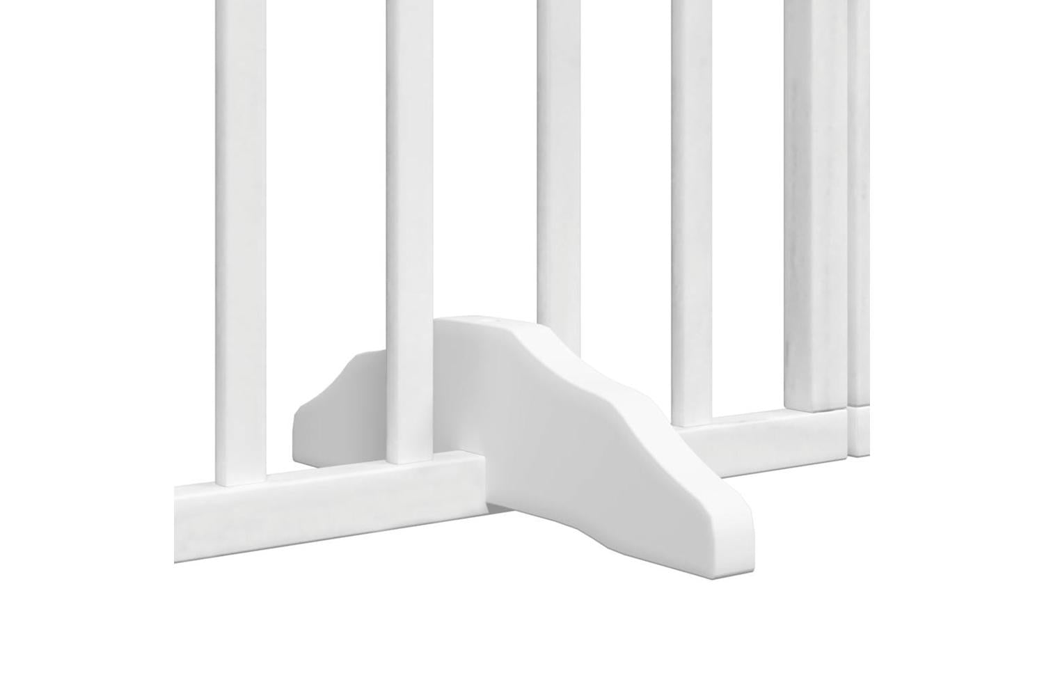 Vidaxl Dog Gate With Door Foldable 6 Panels White 300 Cmpoplar Wood-9