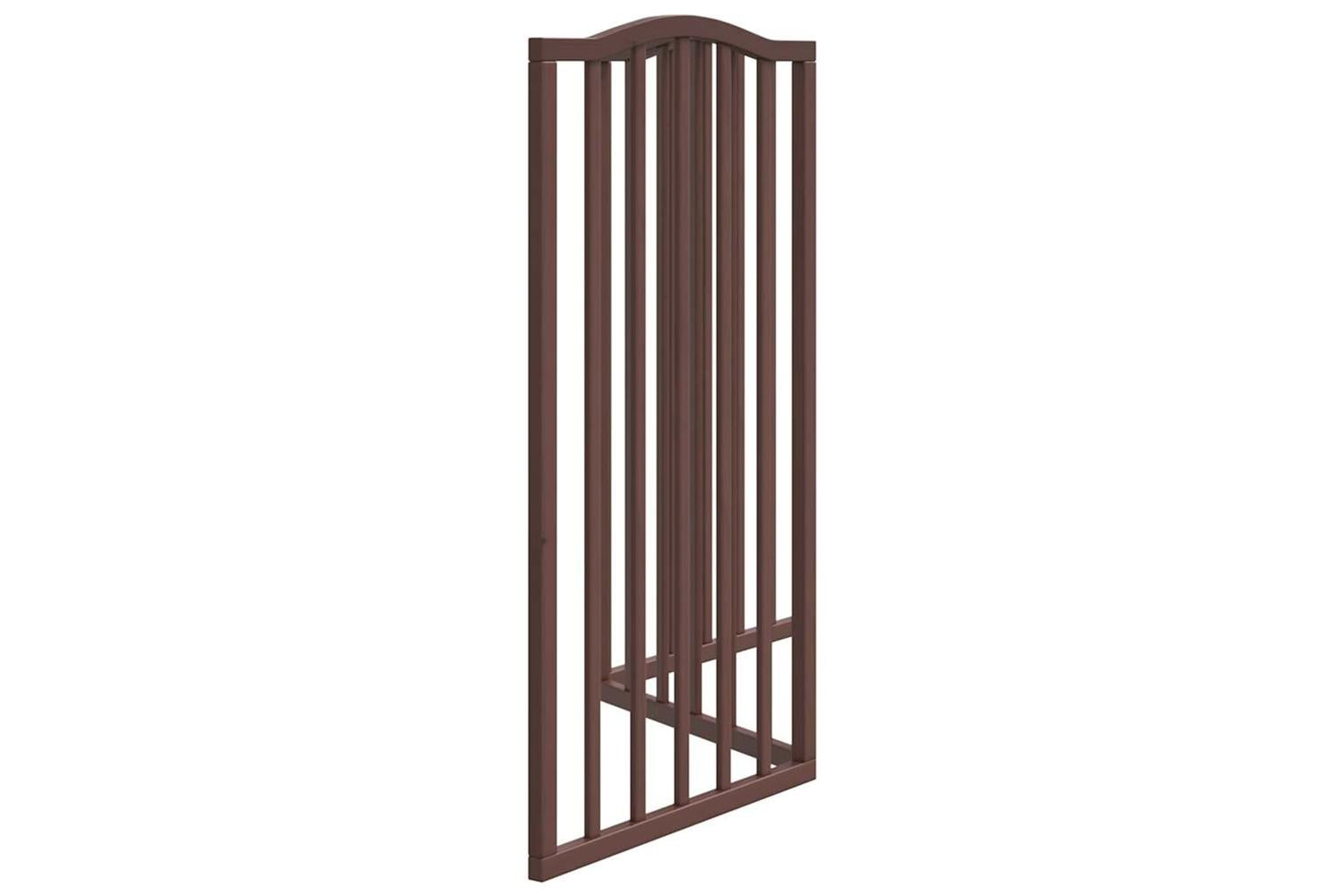Vidaxl Dog Gate Foldable 3 Panels Brown Oak 150 Cmpoplar Wood-5