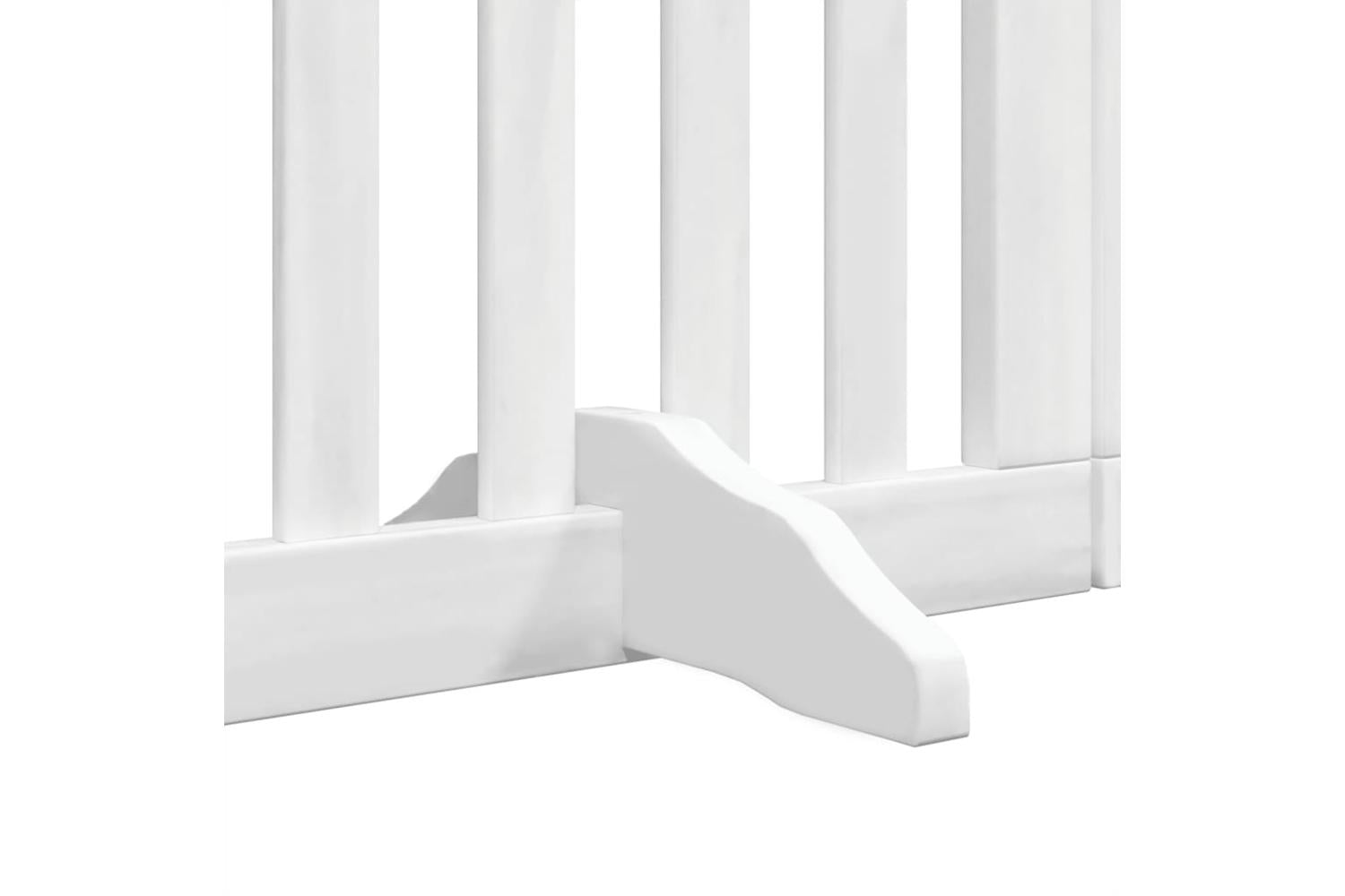 Vidaxl Dog Gate With Door Foldable 6 Panels White 300 Cm Poplar Wood-10