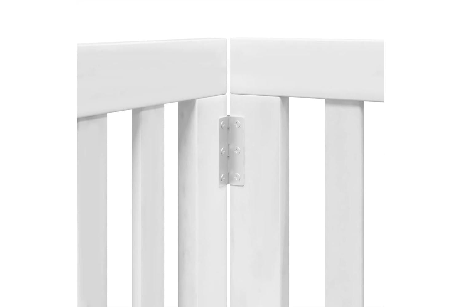 Vidaxl Dog Gate With Door Foldable 6 Panels White 300 Cm Poplar Wood-8