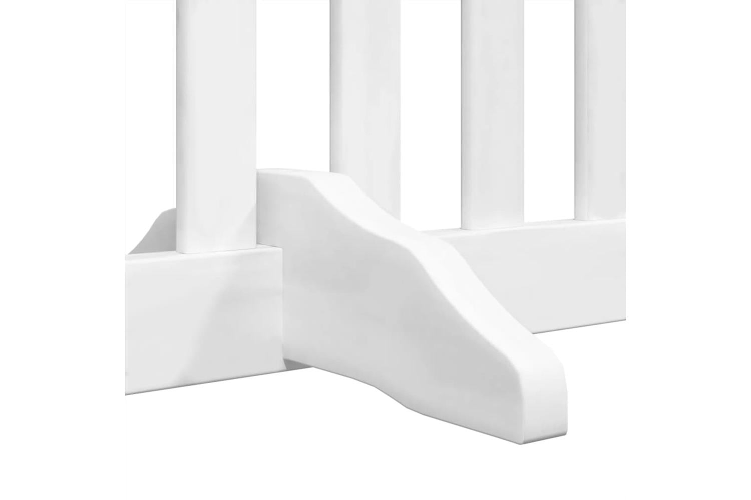 Vidaxl Dog Gate With Door Foldable 4 Panels White 320 Cm Poplar Wood-10