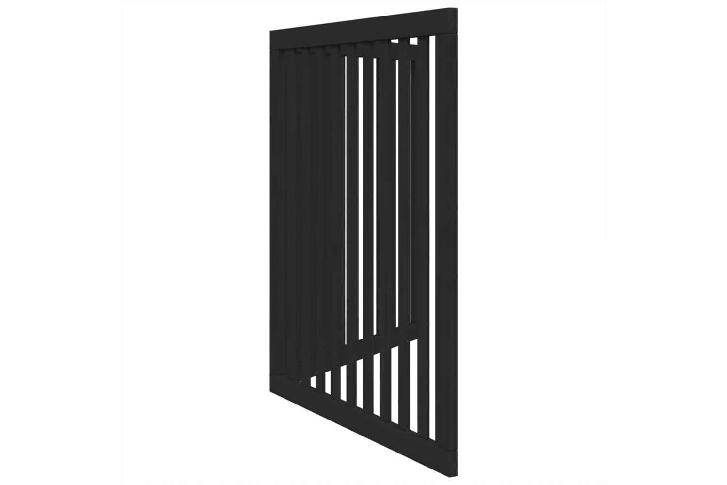 Vidaxl Dog Gate Foldable 2 Panels Black 160 Cm Poplar Wood-5