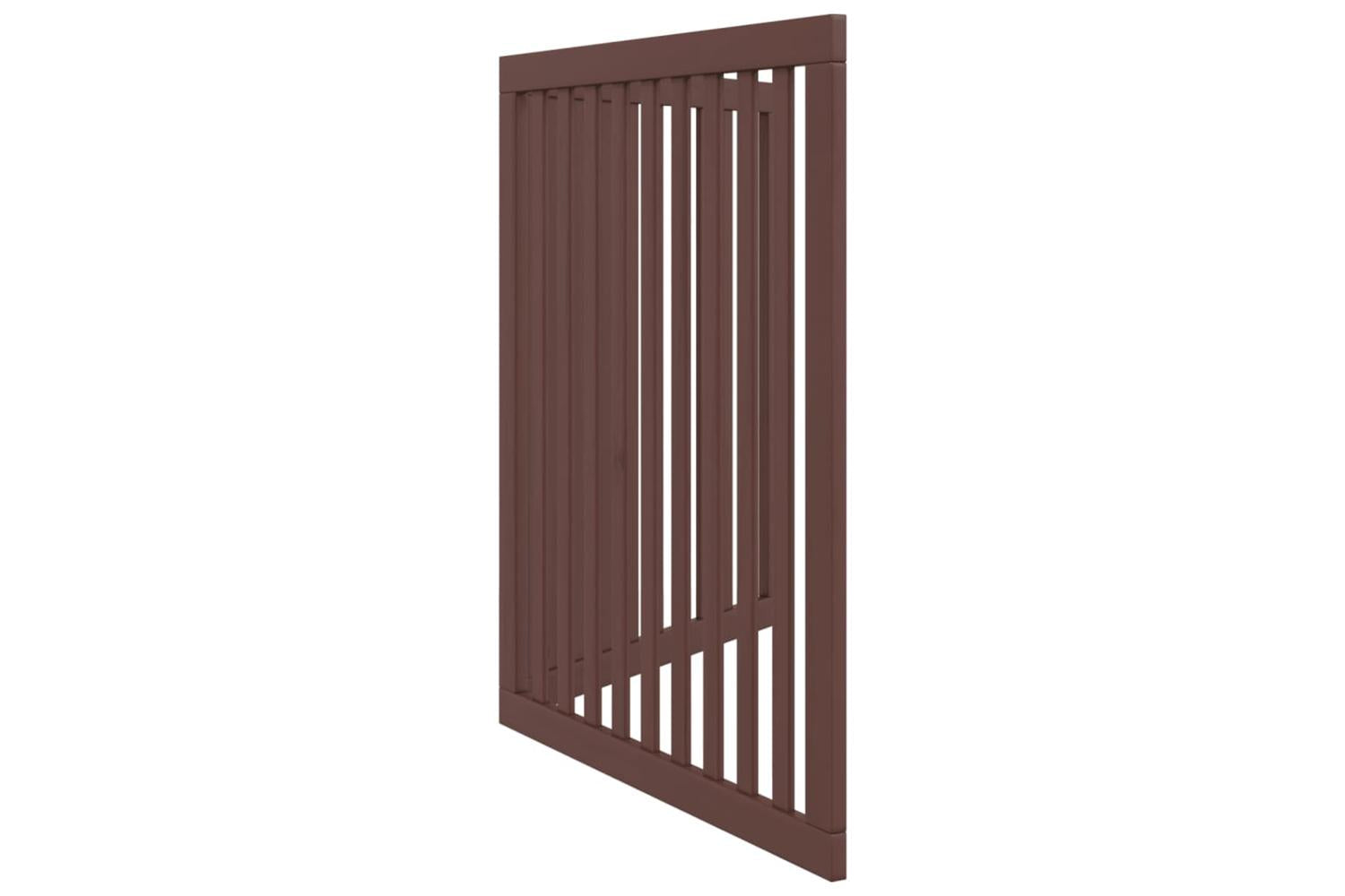 Vidaxl Dog Gate Foldable 2 Panels Brown 160 Cm Poplar Wood-5