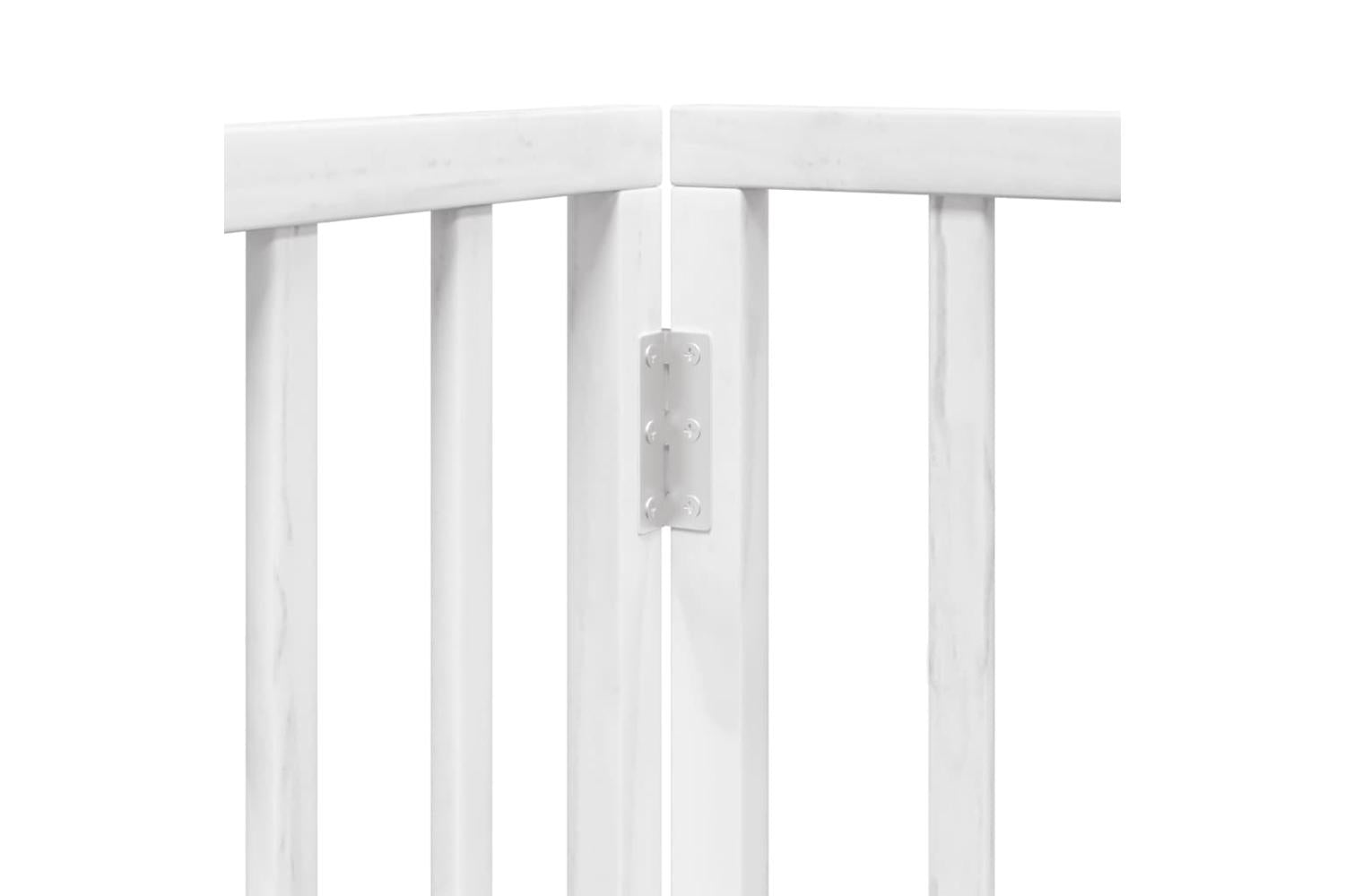 Vidaxl Dog Gate With Door Foldable 6 Panels White 300 Cm Poplar Wood-8