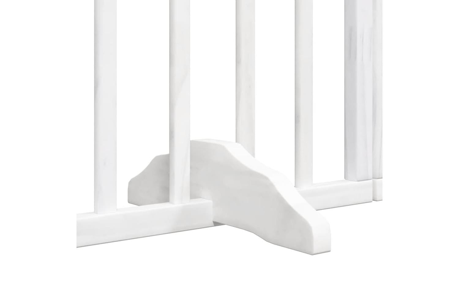Vidaxl Dog Gate With Door Foldable 6 Panels White 300 Cm Poplar Wood-10
