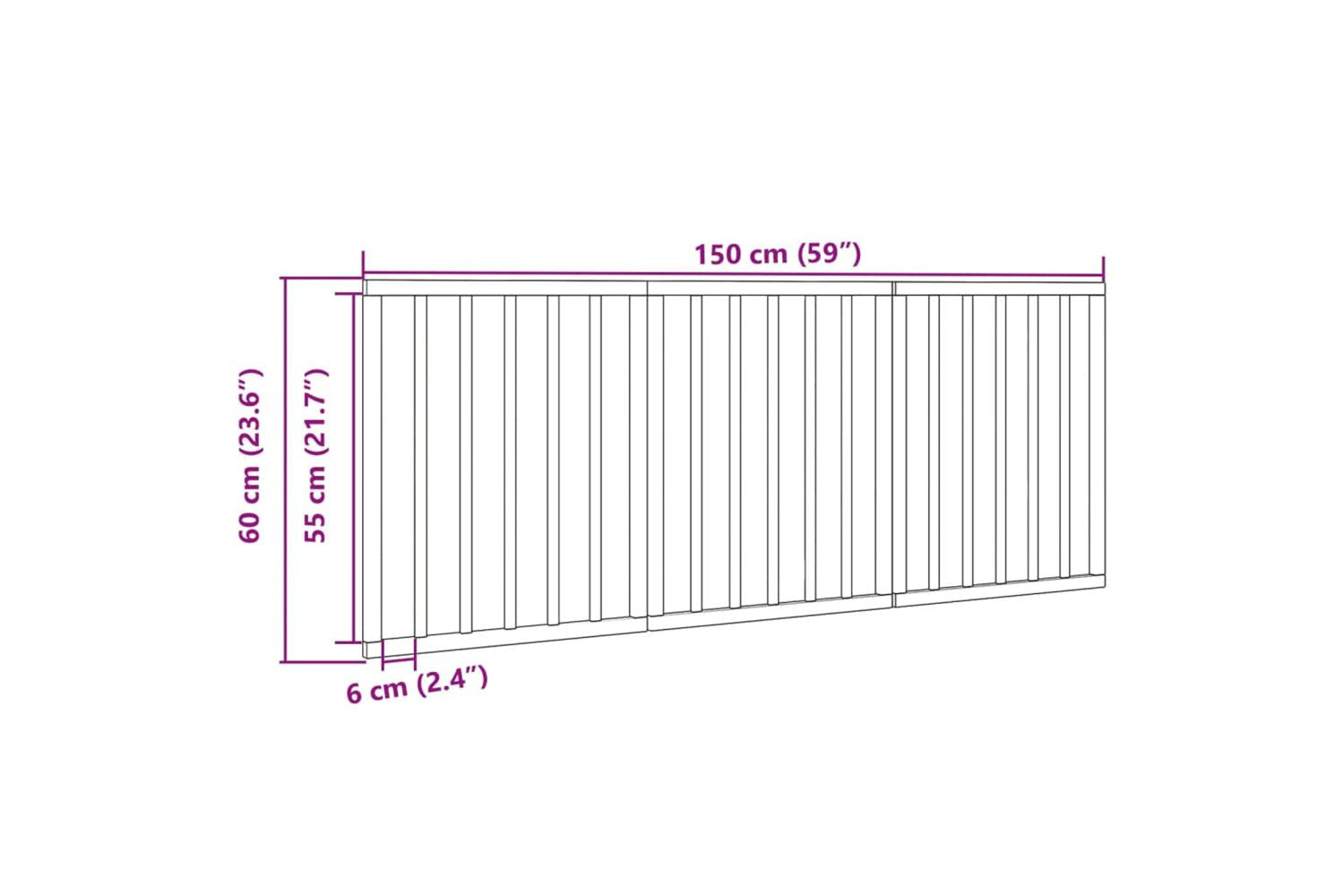 Vidaxl Dog Gate Foldable 3 Panels Black 150 Cm Poplar Wood-9