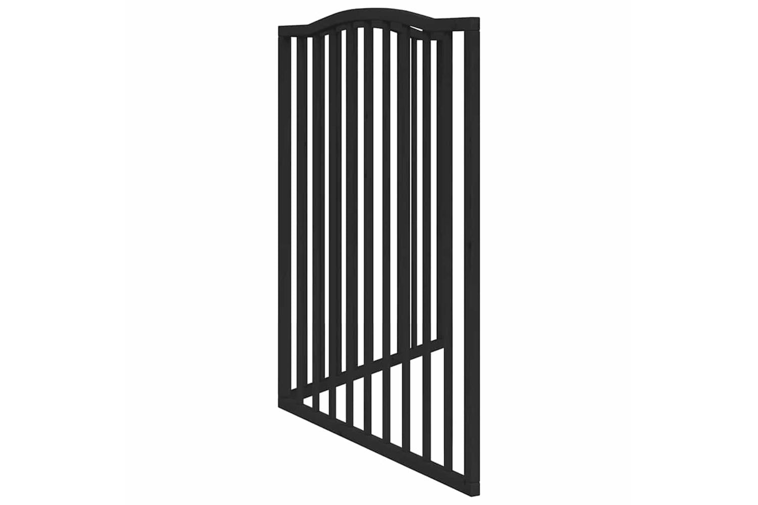 Vidaxl Dog Gate Foldable 2 Panels Black 160 Cm Poplar Wood-5