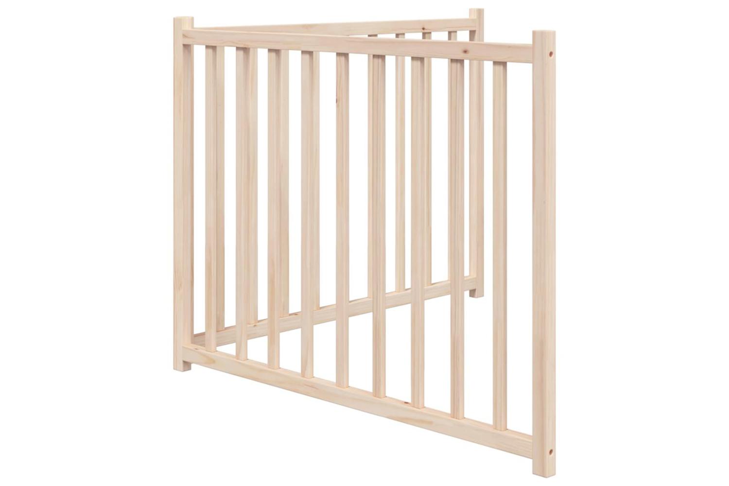 Vidaxl Dog Gate Foldable 2 Panels 160 Cm Solid Wood Fir-5