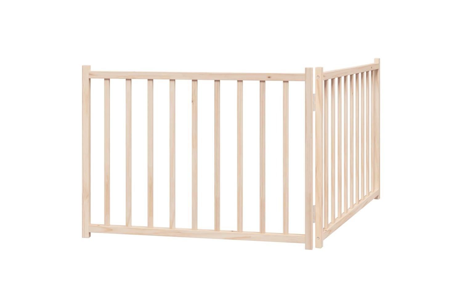 Vidaxl Dog Gate Foldable 2 Panels 160 Cm Solid Wood Fir-6