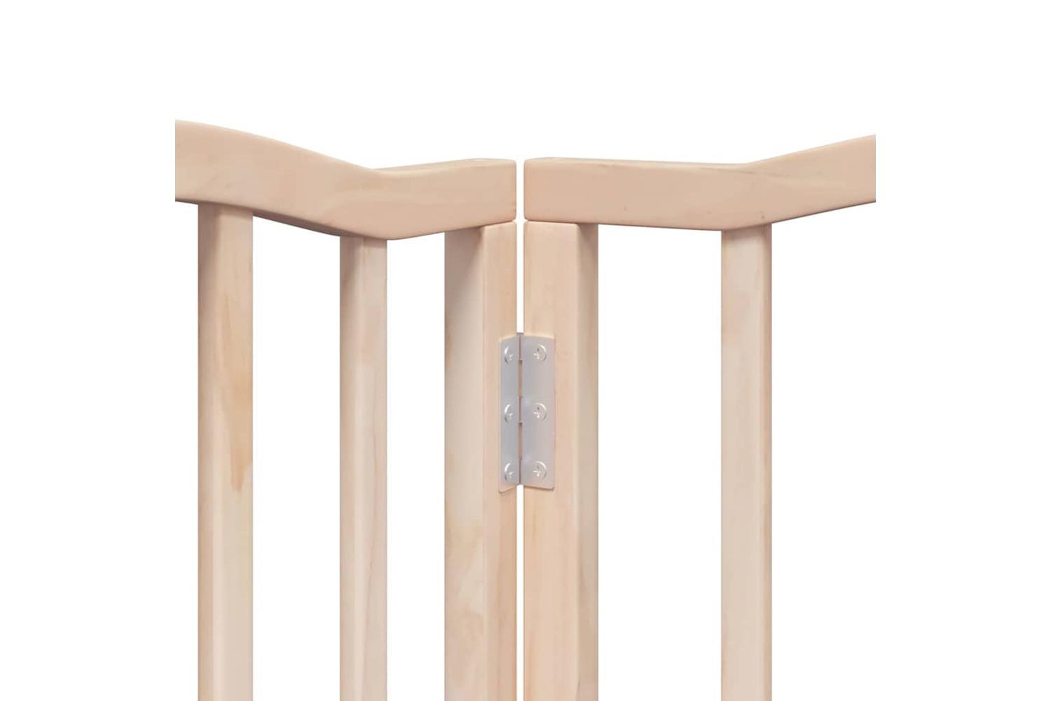 Vidaxl Dog Gate With Door Foldable 9 Panels 450 Cm Poplar Wood-9
