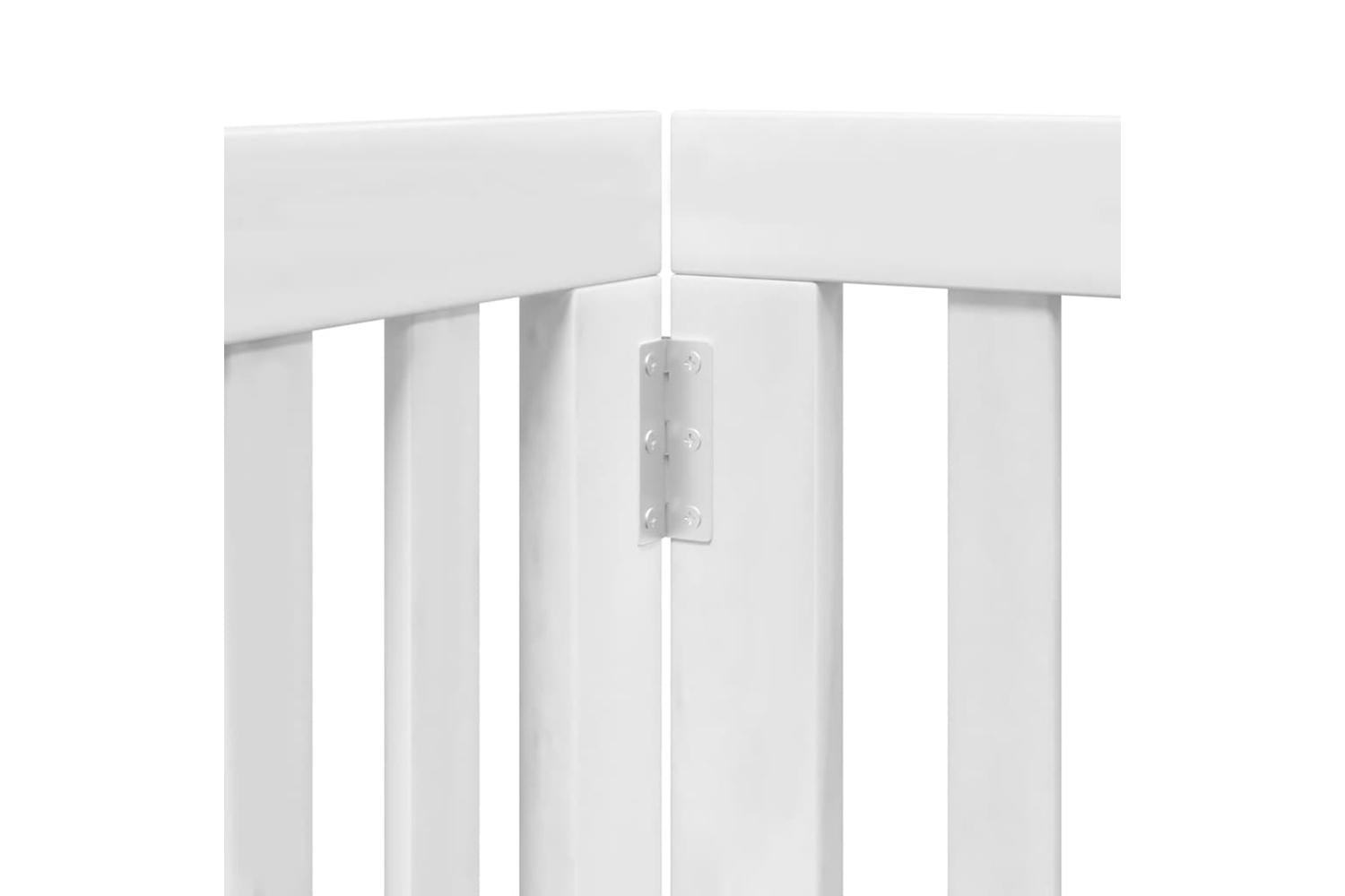 Vidaxl Dog Gate With Door Foldable 12 Panels White 600 Cm Poplar Wood-8