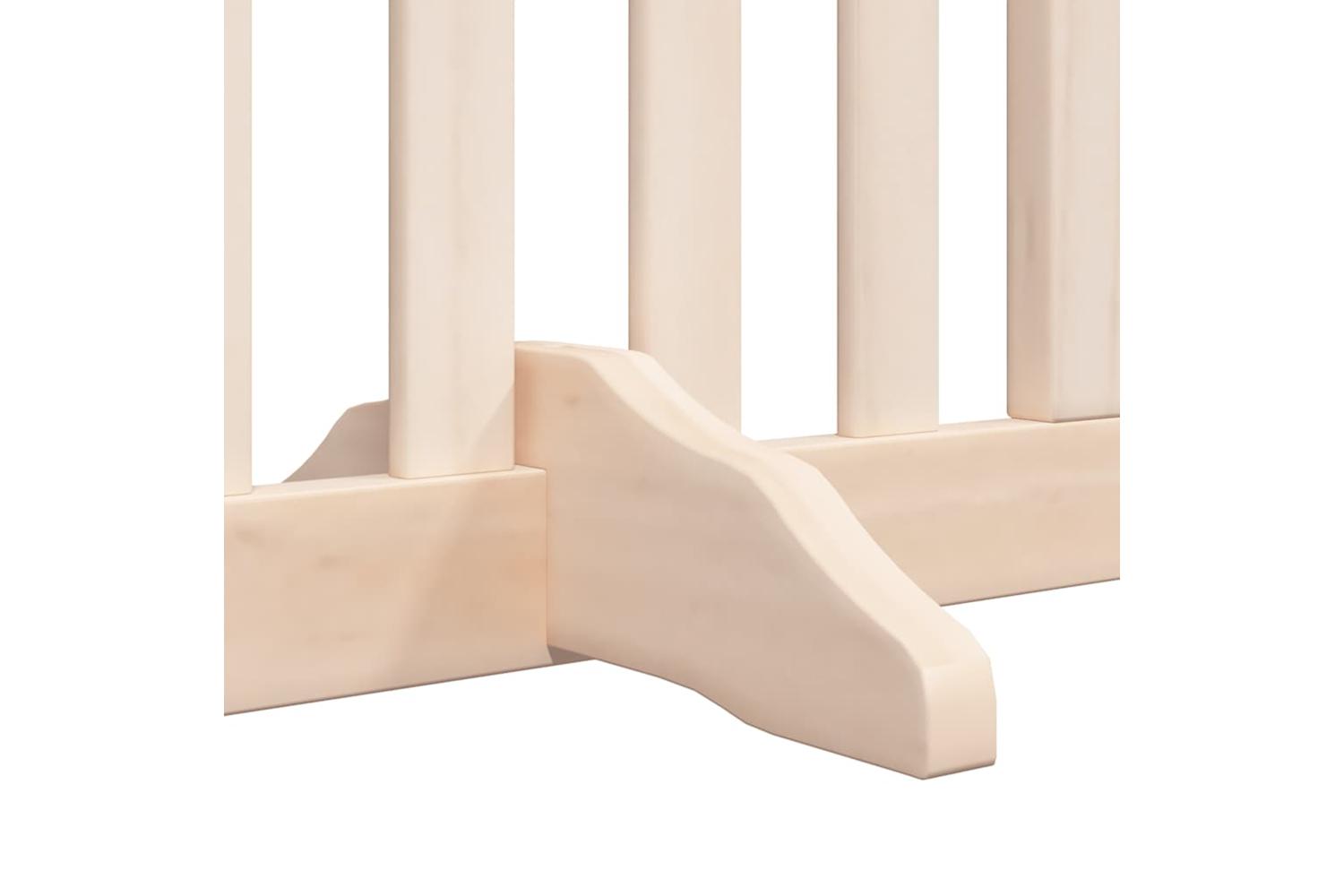 Vidaxl Dog Gate With Door Foldable 8 Panels 640 Cm Poplar Wood-6