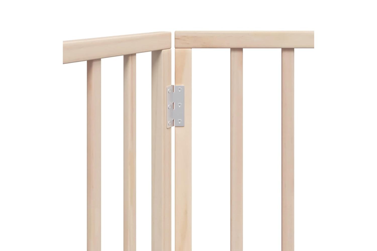 Vidaxl Dog Gate Foldable 3 Panels 150 Cm Poplar Wood-8