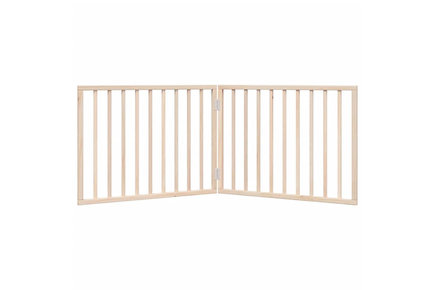 Vidaxl Dog Gate Foldable 2 Panels 160 Cm Poplar Wood-4