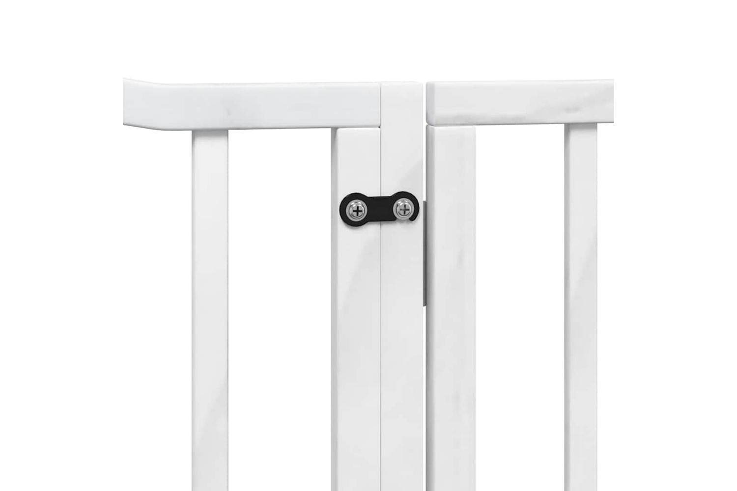 Vidaxl Dog Gate With Door Foldable 12 Panels White 960 Cm Poplar Wood-7