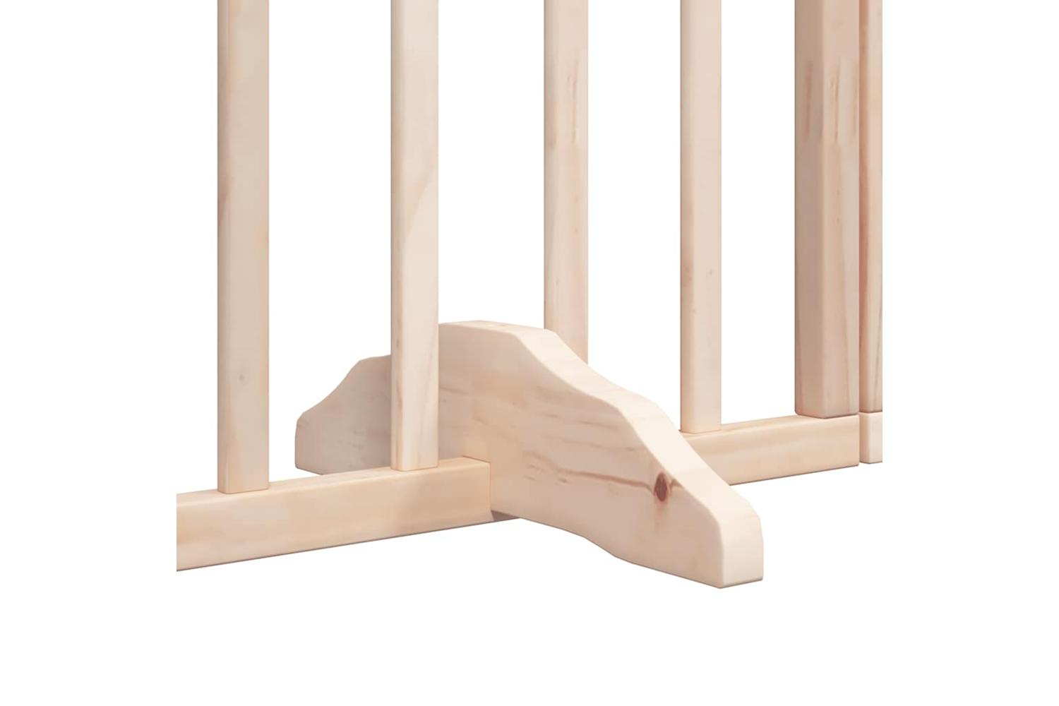 Vidaxl Dog Gate With Door Foldable 12 Panels 960 Cm Poplar Wood-7